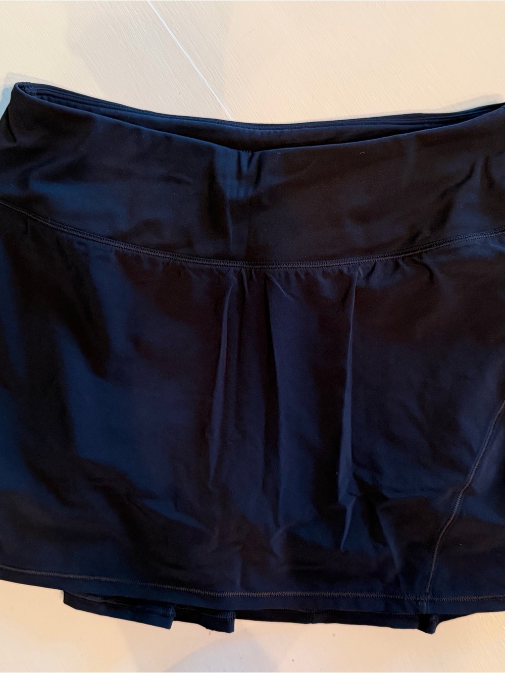 CRZ YOGA Black Athletic Skort - Solid Black Active Skirt